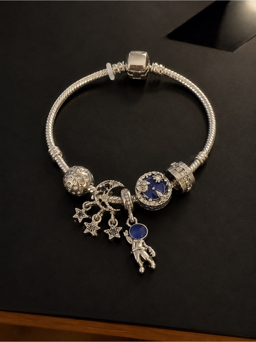 #3 Blue & Silver Astronaut Charm Bracelet 💙🚀